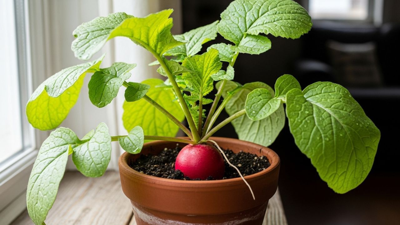 Radish plant in Pot (2)