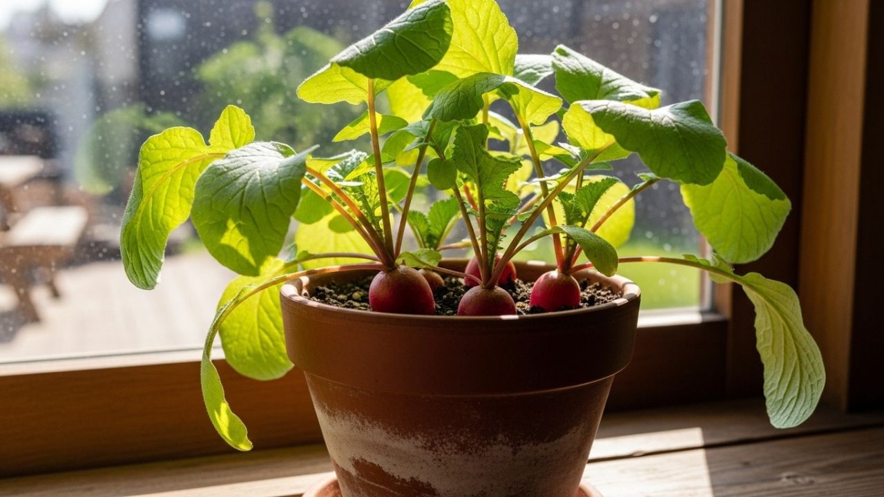 Radish plant in Pot (3)