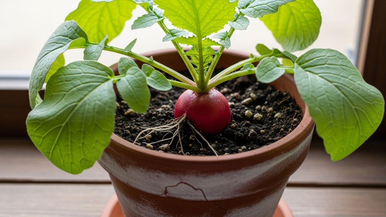 Radish plant in Pot (5)