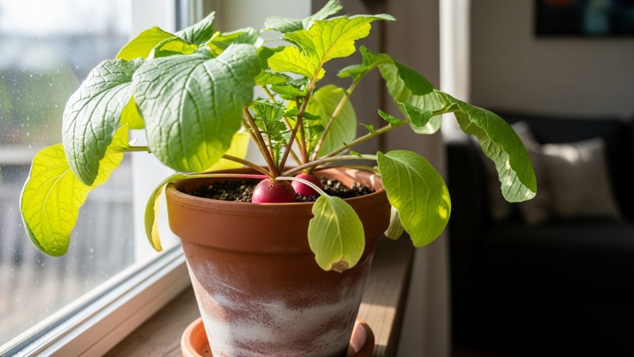 Radish plant in Pot (6)