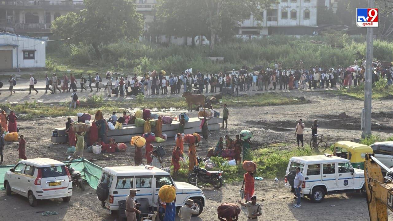 Surat : ઉધના રેલવે સ્ટેશન પર પરપ્રાંતિય મુસાફરોનો ધસારો, શહેર પોલીસ અને RPFનો ચુસ્ત બંદોબસ્ત, જુઓ Video