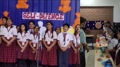 અમદાવાદ શાંતિ એશિયાટિક સ્કૂલમાં જુનિયર પ્રભાત નો આરંભ..