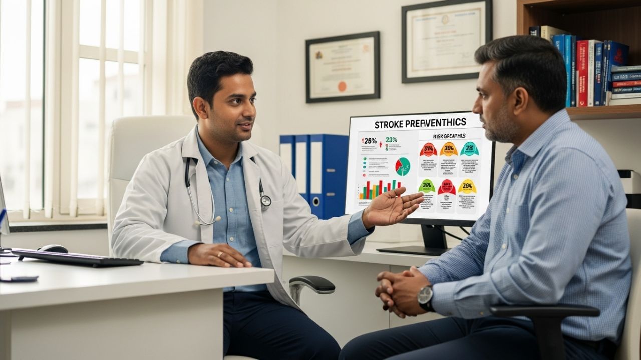 ડૉક્ટરના જણાવ્યા મુજબ લાંબાગાળાના નુકશાનને ઘટાડવા માટે સમય સૌથી મહત્વપૂર્ણ પરિબળ છે તેમજ સ્ટ્રોકના લક્ષણોની વહેલી ઓળખ કરવાથી વ્યક્તિનું જીવન બચાવી શકાય છે. તેના લક્ષણનું એક સંક્ષિપ્ત નામ BEFAST છે, જે યાદ રાખવાની એકદમ સરળ રીત છે. B- બેલેન્સ – અચાનક સંતુલન ગુમાવવું, E – આંખોમાં ઝાંખપ આવવી, F – ચહેરાની એકબાજુ ઝુકી જવી, A – હાથ – એક હાથમાં નબળાઇ અથવા નિષ્ક્રિયતા, S – સ્પીચ – બોલવામાં તકલીફ પડવી, T (ટાઇમ) – તાત્કાલિક તબીબી મદદ લો. જો આમાંથી કોઇપણ લક્ષણ અનુભવાય, તો વિલંબ કર્યાં વગર નજીકના સ્ટ્રોક-રેડી હોસ્પિટલમાં જવું જોઇએ.