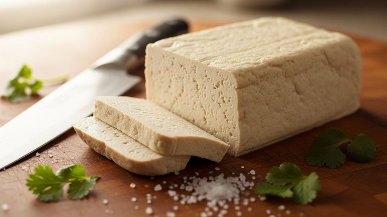 હવે સોયાબીનના ફાટેલા દૂધને સુતરાઉ કાપડમાં ગાળીને પાણી કાઢી નાખો. ટોફુને કપડામાં લપેટીને 20-30 મિનિટ માટે ભારે વસ્તુ નીચે રાખો જ્યાં સુધી તે મજબૂત બ્લોક ન બને.