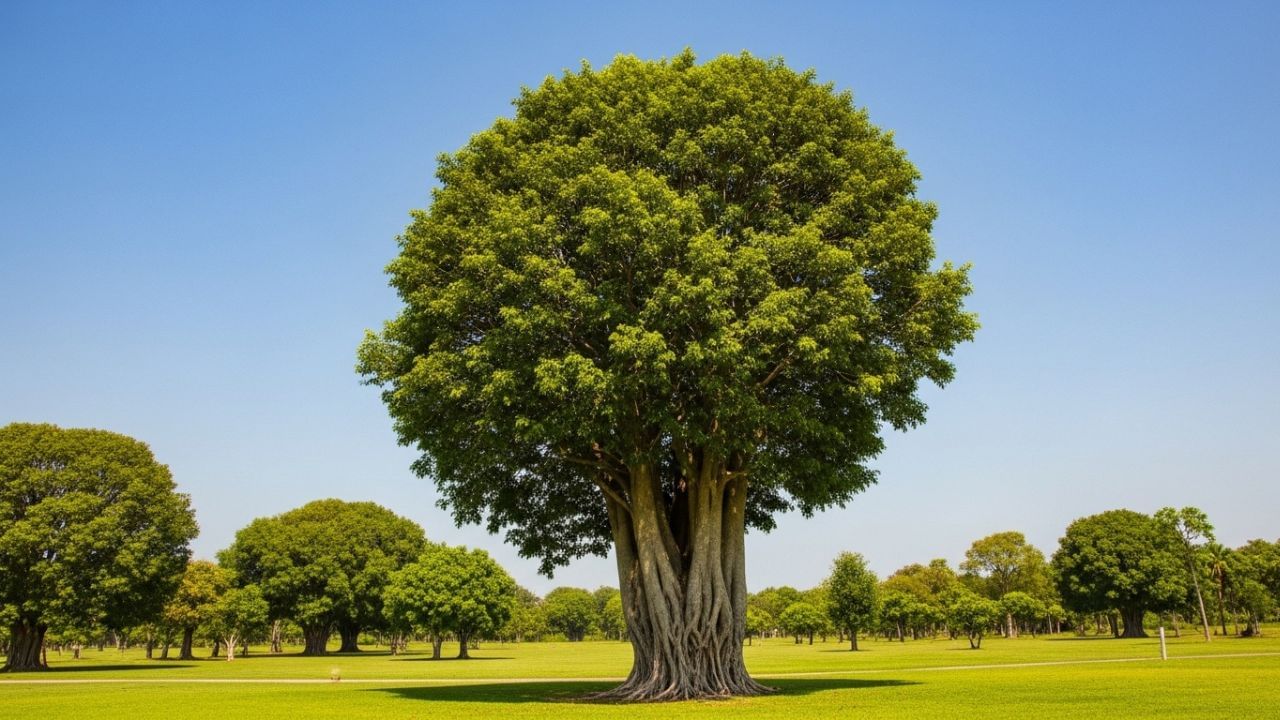 ઓક્સિજનનું ઉત્પાદન વધુ પ્રમાણમાં કરતી ઘણી જાતની ઝાડીઓ અને વૃક્ષો છે. તેમાં પરિપક્વ ઓક, મેપલ, ડગ્લાસ ફિર, તેમજ ભારતીય પરંપરામાં પૂજનીય પિપળનું વૃક્ષ વિશેષ સ્થાન છે. આવા વૃક્ષો મોટા કદના, ઘટાદાર અને ઊંચી પ્રકાશસંશ્લેષણ ક્ષમતા ધરાવતા હોવાથી તેઓ વાતાવરણમાંથી વધારે કાર્બન ડાયોક્સાઇડ શોષી તેને ઓક્સિજનમાં રૂપાંતરિત કરે છે. આ વૃક્ષો શહેરોમાં હવા શુદ્ધ રાખવા, તાપમાન સંતુલિત કરવા અને છાંયો પૂરી પાડવામાં પણ મહત્ત્વપૂર્ણ ભૂમિકા ભજવે છે. ( Credits: AI Generated )