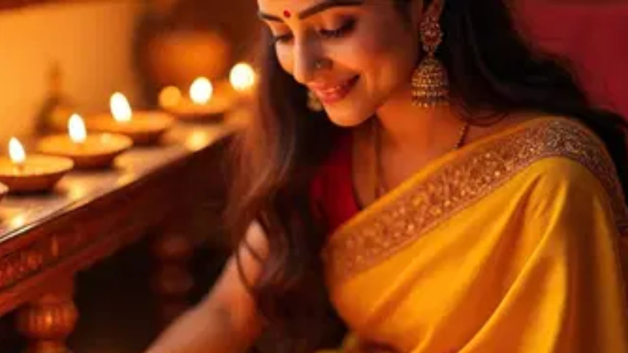 દિવાળીની રાત્રે, મુખ્ય પ્રવેશદ્વાર અથવા પૂજા સ્થાન પર શુદ્ધ ઘીથી ભરેલો સાત કે નવ મુખી દીવો પ્રગટાવો. દિવાળીની રાત્રે આમ કરવાથી ઘરમાં ધન અને સમૃદ્ધિ વધે છે. એવું માનવામાં આવે છે કે શુદ્ધ ઘી અને કપાસની વાટથી દીવો પ્રગટાવવાથી શુભ પરિણામો વધે છે અને દેવી લક્ષ્મીના આશીર્વાદ મળે છે.