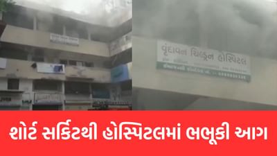 Ahmedabad: પાલડીની વૃંદાવન ચિલ્ડ્રન હોસ્પિટલમાં આગ, 10 બાળકોને સુરક્ષિત બચાવાયા, જુઓ Video