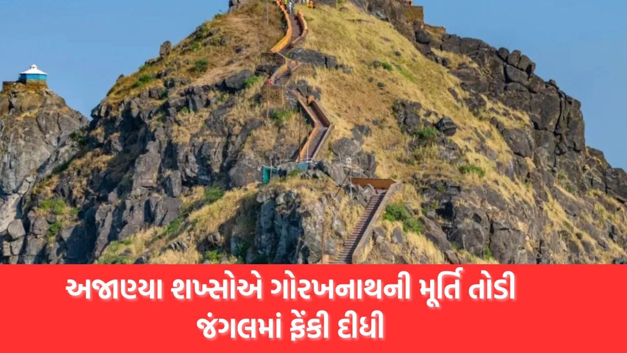 Junagadh: અજાણ્યા શખ્સોએ ગોરખનાથની મૂર્તિને ખંડિત કરીને જંગલમાં ફેંકી દીધી, જુઓ Video