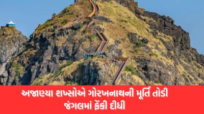 Junagadh: અજાણ્યા શખ્સોએ ગોરખનાથની મૂર્તિને ખંડિત કરીને જંગલમાં ફેંકી દીધી, જુઓ Video