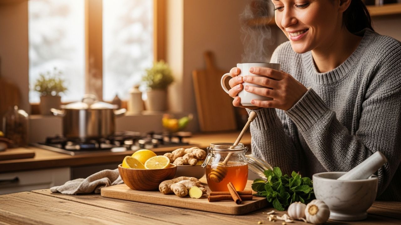 3. તુલસી અને કાળા મરીની ચા: તુલસી અને કાળા મરી બંને રોગપ્રતિકારક શક્તિ વધારવામાં મદદ કરે છે. 5 થી 7 તુલસીના પાન અને 2 કાળા મરી પાણીમાં ઉકાળો, આ પછી તેમાં થોડું મધ ઉમેરો. આ ચા પીવાથી શરીરની ગરમી વધે છે અને શરદી તેમજ ફ્લૂથી પણ રાહત મળી રહે છે.