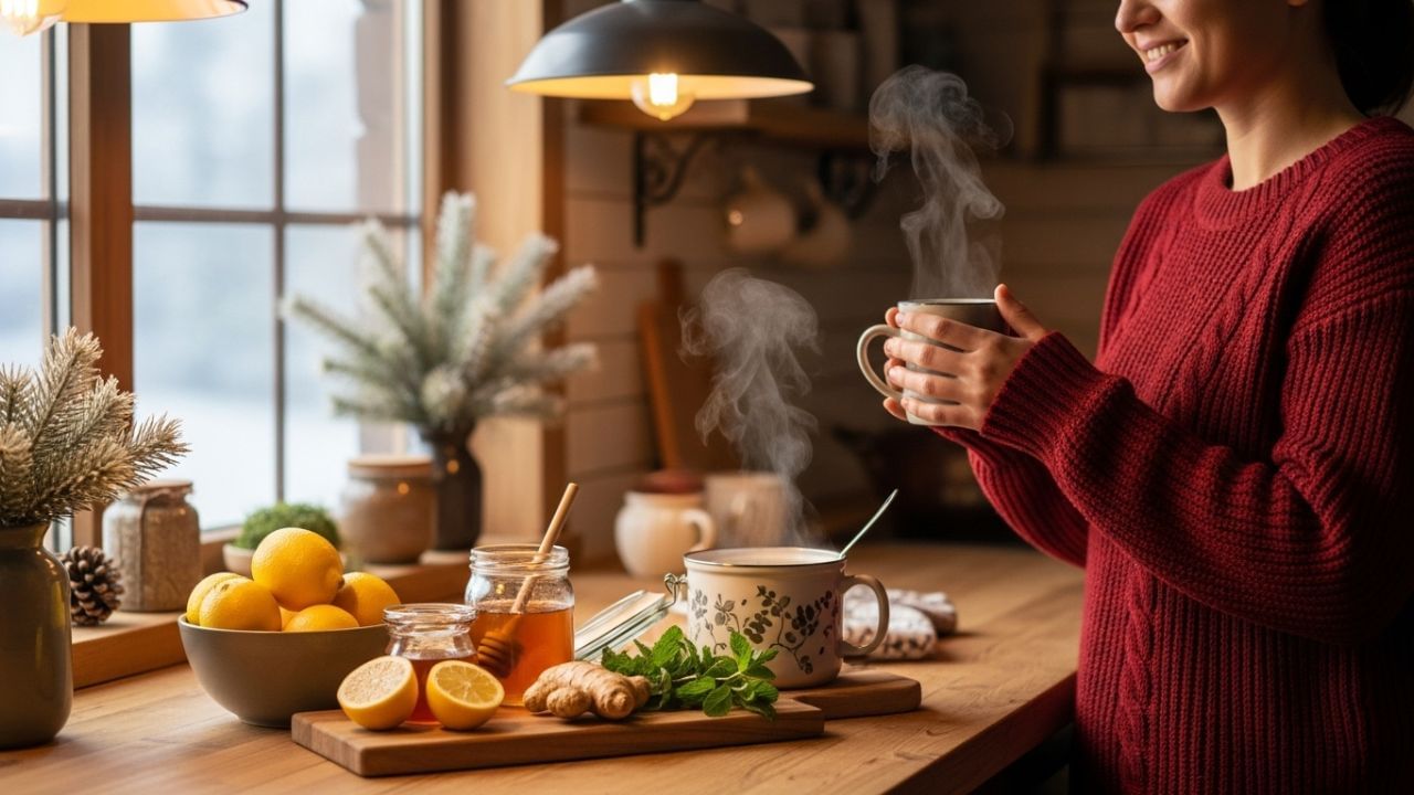 5. હળદરનું દૂધ: સૂતા પહેલા એક ગ્લાસ ગરમ દૂધમાં અડધી ચમચી હળદર પીવો. હળદરમાં રહેલું કર્ક્યુમિન શરદી અને ખાંસી પેદા કરતા બેક્ટેરિયા સામે લડવામાં મદદ કરે છે. આ સિવાય શરીરની રોગપ્રતિકારક શક્તિ પણ વધારે છે.