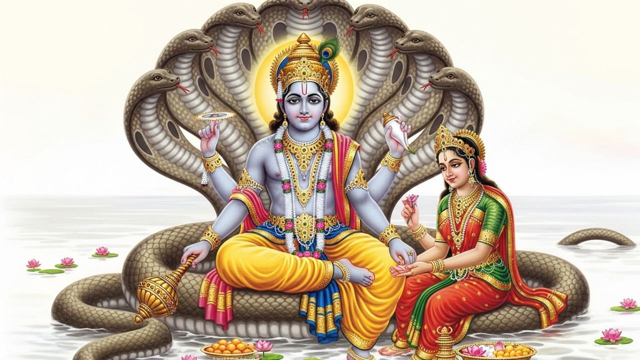 “ॐ नमो भगवते वासुदेवाय नमः ” ભગવાન વિષ્ણુને અર્પિત આ મંત્ર અત્યંત શક્તિશાળી અને કલ્યાણકારી માનવામાં આવે છે. જો દરરોજ સવારે અને સાંજે ભક્તિપૂર્વક આ મંત્રનો જાપ કરવામાં આવે, તો મનમાં શાંતિ અને સ્થિરતા અનુભવાય છે. આ મંત્ર સકારાત્મક ઉર્જાનો સંચાર કરે છે અને આધ્યાત્મિક પ્રગતિમાં મદદરૂપ બને છે. આ મંત્રનો નિયમિત જાપ જીવનમાં આવતા અવરોધોને દૂર કરે છે અને આત્મવિશ્વાસમાં વધારો કરે છે. ખાસ કરીને ગુરુવારના દિવસે, જે ભગવાન વિષ્ણુને સમર્પિત માનવામાં આવે છે, આ મંત્રનો જાપ કરવાથી વિશેષ ફળ પ્રાપ્ત થાય છે અને જીવનમાં સુખ-સમૃદ્ધિ વધે છે. “ॐ नमो भगवते वासुदेवाय नमः ” ભગવાન વિષ્ણુને અર્પિત આ મંત્ર અત્યંત શક્તિશાળી અને કલ્યાણકારી માનવામાં આવે છે. જો દરરોજ સવારે અને સાંજે ભક્તિપૂર્વક આ મંત્રનો જાપ કરવામાં આવે, તો મનમાં શાંતિ અને સ્થિરતા અનુભવાય છે. આ મંત્ર સકારાત્મક ઉર્જાનો સંચાર કરે છે અને આધ્યાત્મિક પ્રગતિમાં મદદરૂપ બને છે. આ મંત્રનો નિયમિત જાપ જીવનમાં આવતા અવરોધોને દૂર કરે છે અને આત્મવિશ્વાસમાં વધારો કરે છે. ખાસ કરીને ગુરુવારના દિવસે, જે ભગવાન વિષ્ણુને સમર્પિત માનવામાં આવે છે, આ મંત્રનો જાપ કરવાથી વિશેષ ફળ પ્રાપ્ત થાય છે અને જીવનમાં સુખ-સમૃદ્ધિ વધે છે.