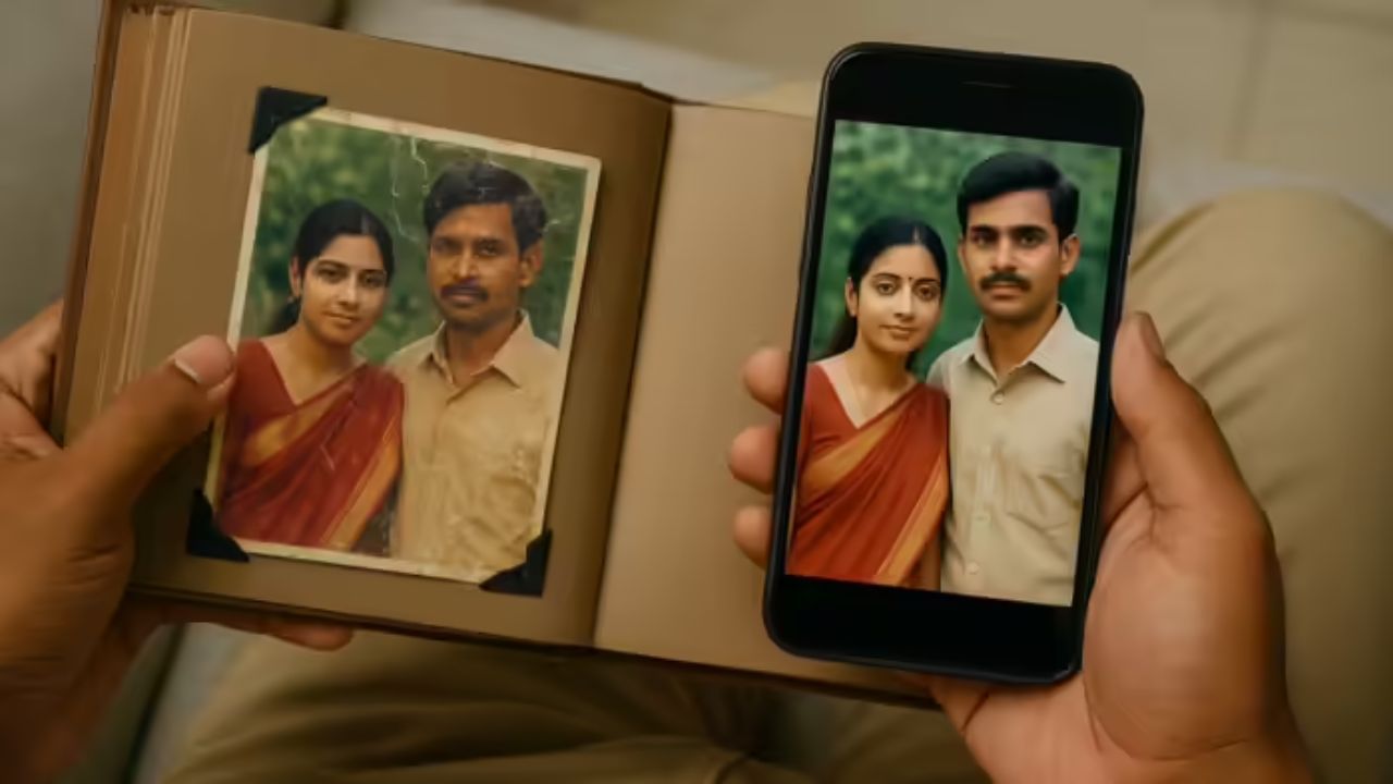 ઝાંખા ચહેરા વળો ફોટો સ્પષ્ટ બનાવવા : “Make this blurry face photo clearer, improving eyes, skin texture, and hair details while keeping it realistic. Repair any cuts and torn” આ પ્રોમ્પ્ટ એડ કરો.