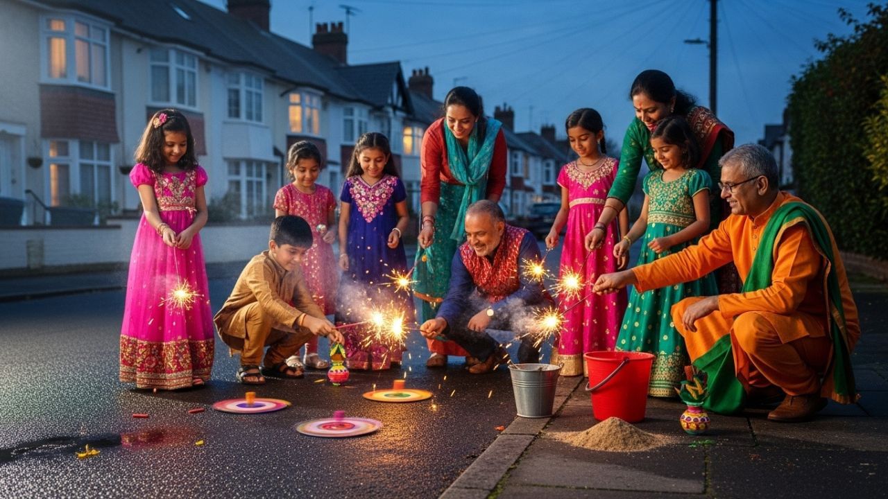 બચેલા ફટાકડાને સુરક્ષિત જગ્યાએ સંગ્રહિત કરો: ફટાકડા ફોડ્યા પછી બાકી રહેલા અથવા બળેલા ન હોય તેવા ફટાકડાને ધ્યાન વગર છોડશો નહીં. તેમને પાણીમાં પલાળીને અથવા રેતીમાં દાટીને તેનો નિકાલ કરો. ક્યારેક સળગેલા ન હોય તેવા ફટાકડા પછીથી આગ પકડી શકે છે. (Image Credit: Whisk AI)
