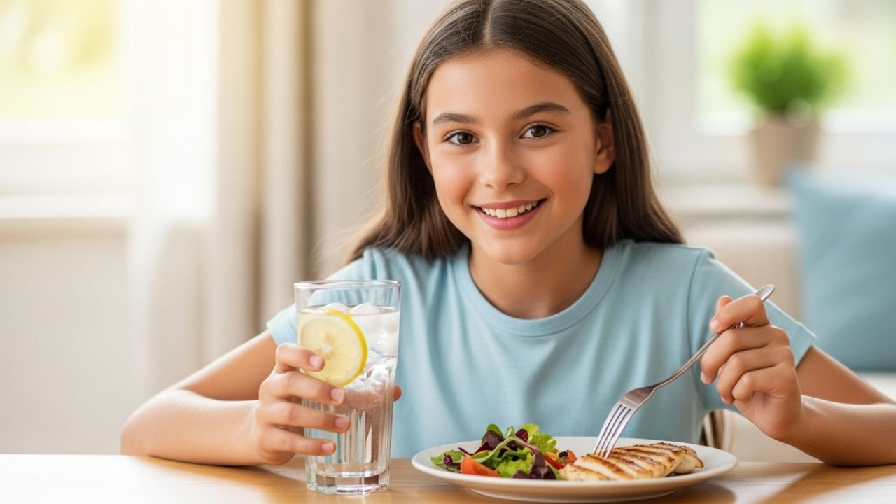 વિદ્યાર્થીઓ માટે અભ્યાસ દરમિયાન યોગ્ય આહાર અને પૂરતું પાણી પીવું અત્યંત મહત્વપૂર્ણ છે. જ્યારે તમે લાંબા સમય સુધી અભ્યાસ કરો છો, ત્યારે તમારા મગજને સતત ઊર્જાની જરૂર પડે છે. તેથી, દિવસ દરમિયાન પૂરતું પાણી પીવાથી શરીર હાઈડ્રેટ રહે છે અને થાક ઓછો લાગે છે. સાથે જ, ફળો, સૂકા મેવાં અથવા હલકા નાસ્તા લેવાનું ધ્યાન રાખો, કારણ કે તેમાં રહેલા વિટામિન્સ, પ્રોટીન અને નેચરલ સુગર તમારા મગજને સક્રિય અને ચેતન રાખે છે. ( Credits: AI Generated )