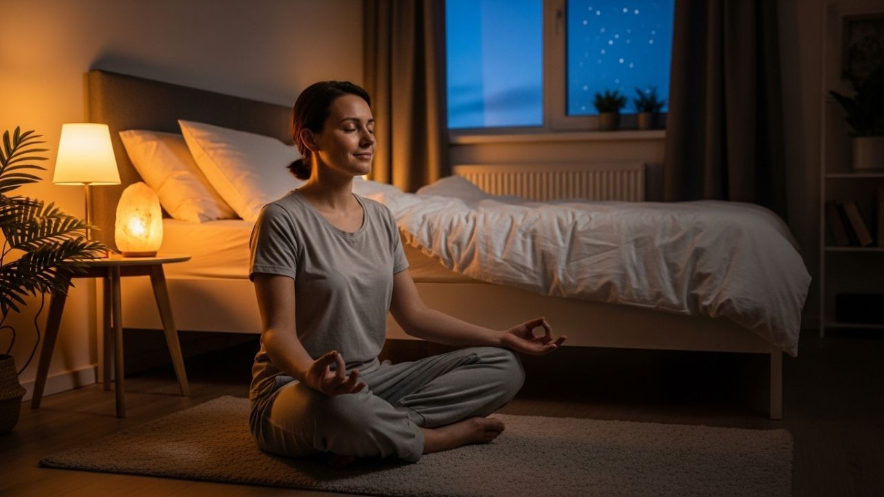 તમે સૂવાના થોડા સમય પહેલાં ઊંડા શ્વાસ ધ્યાન તકનીકોનો અભ્યાસ કરી શકો છો. આ તણાવને નિયંત્રિત કરવામાં મદદ કરી શકે છે. શાંત વાતાવરણમાં પથારીમાં બેસો અને તમારા શ્વાસ પર ધ્યાન કેન્દ્રિત કરો. જે શરીર અને મન બંનેને આરામ આપે છે, અને તમને ઝડપથી ઊંઘવામાં મદદ કરે છે. આ ખાસ કરીને તે લોકો માટે ફાયદાકારક છે જેઓ રાત્રે દિવસની ઘટનાઓ વિશે વધુ પડતું વિચારવાનું વલણ ધરાવે છે.