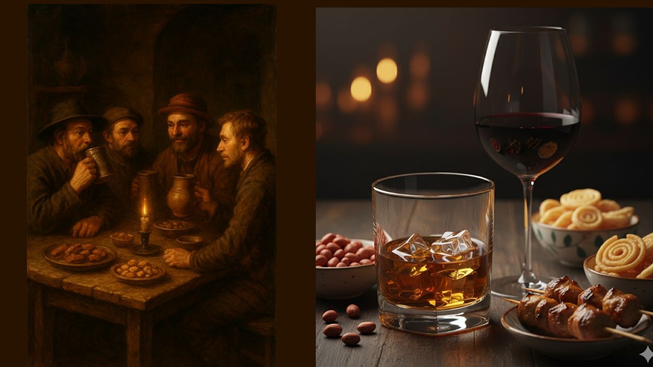 1970 અને 1990 ના દાયકાની વચ્ચે, મગફળી અને ઈંડા સમગ્ર ભારતમાં લોકપ્રિય સ્વાદિષ્ટ વાનગી બની ગયા. તે સસ્તું અને સરળતાથી ઉપલબ્ધ હતું. મગફળીમાં વિટામિન B9 પણ ભરપૂર માત્રામાં હોય છે, જે દારૂની અસરો ઘટાડવામાં મદદ કરે છે.