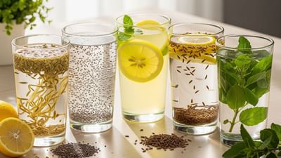 એવું કહેવાય છે કે સવારની સારી શરૂઆતથી દિવસ સારો રહે છે. વહેલી સવારે સ્વસ્થ ખોરાક લેવાથી તમે દિવસભર સ્વસ્થ અને સક્રિય રહી શકો છો. આ જ કારણ છે કે આજે મોટાભાગના લોકો હર્બલ પાણી પીને દિવસની શરૂઆત કરે છે. આમાંથી, લીંબુ પાણી, ચિયા બીજ પાણી, જીરું પાણી, વરિયાળી પાણી અને તુલસીનું પાણી સૌથી સામાન્ય છે. દરેક પાણીના પોતાના અનોખા ફાયદા છે. પોષણશાસ્ત્રી હિરવ મહેતાએ તેમના ઇન્સ્ટાગ્રામ હેન્ડલ પર એક વિડિઓ શેર કર્યો છે, જેમાં આમાંથી કેટલાક ફાયદાઓની વિગતો આપી છે. ચાલો નિષ્ણાતો પાસેથી જાણીએ કે સવારે ખાલી પેટ પાણી પીવાથી શું ફાયદા થાય છે.