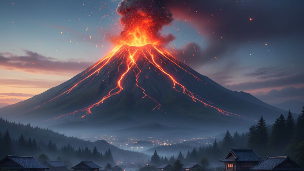 રશિયાના કામચાટકા દ્વીપકલ્પમાં આશરે 30 સક્રિય જ્વાળામુખી છે. આ પ્રદેશમાં વિશ્વના કેટલાક સૌથી ઊંચા અને સૌથી વિસ્ફોટક જ્વાળામુખી છે. કામચાટકાનો ખડતલ ભૂપ્રદેશ યુરેશિયન પ્લેટની નીચે પેસિફિક પ્લેટના સબડક્શન દ્વારા રચાયો હતો.