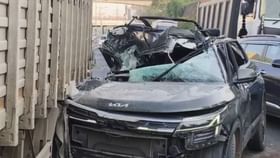 થલતેજ અન્ડરપાસમાં આઈસર ટ્રક અને કાર વચ્ચે ગમખ્વાર અકસ્માત, એકનું મોત