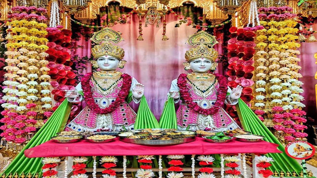 અમદાવાદના સેટેલાઈટ વિસ્તારમાં આવેલ, સ્વામિનારાયણ મંદિરમાં પણ ભગવાન સ્વામિનારાયણ, અક્ષર પુરુષોત્તમ મહારાજ, ગુરુ પરંપરા અને મહંત સ્વામી મહારાજને અન્નકૂટ ધરાવાયો હતો.