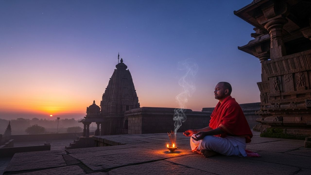 બ્રહ્મમુહૂર્તના પવિત્ર સમયમાં શુભ વાણી બોલવી જોઈએ. આ સમય દરમ્યાન ઉચ્ચારેલા સકારાત્મક શબ્દો જીવનમાં ઉત્તમ અને શુભ પરિણામો લાવવામાં સહાયક બને છે. એવું પણ માનવામાં આવે છે કે આ પવિત્ર ક્ષણોમાં બીજાઓ વિશે નકારાત્મક કે અશુભ વાતો કરવી ટાળવી જોઈએ, કારણ કે આ સમયની શક્તિ ખૂબ પ્રબળ હોય છે અને નકારાત્મક વાણી જીવનમાં અપ્રિય પરિણામો આપી શકે છે. તેથી, આ સમય દરમિયાન હંમેશા સારા વિચારો અને શુભ સંકલ્પો જ વ્યક્ત કરવા જોઈએ. ( Credits: AI Generated )