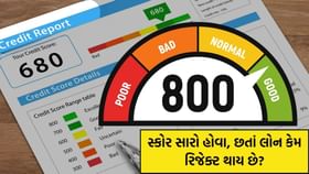 ક્રેડિટ સ્કોર 750 થી વધારે છતાં લોન કેમ રિજેક્ટ થાય છે? જાણો
