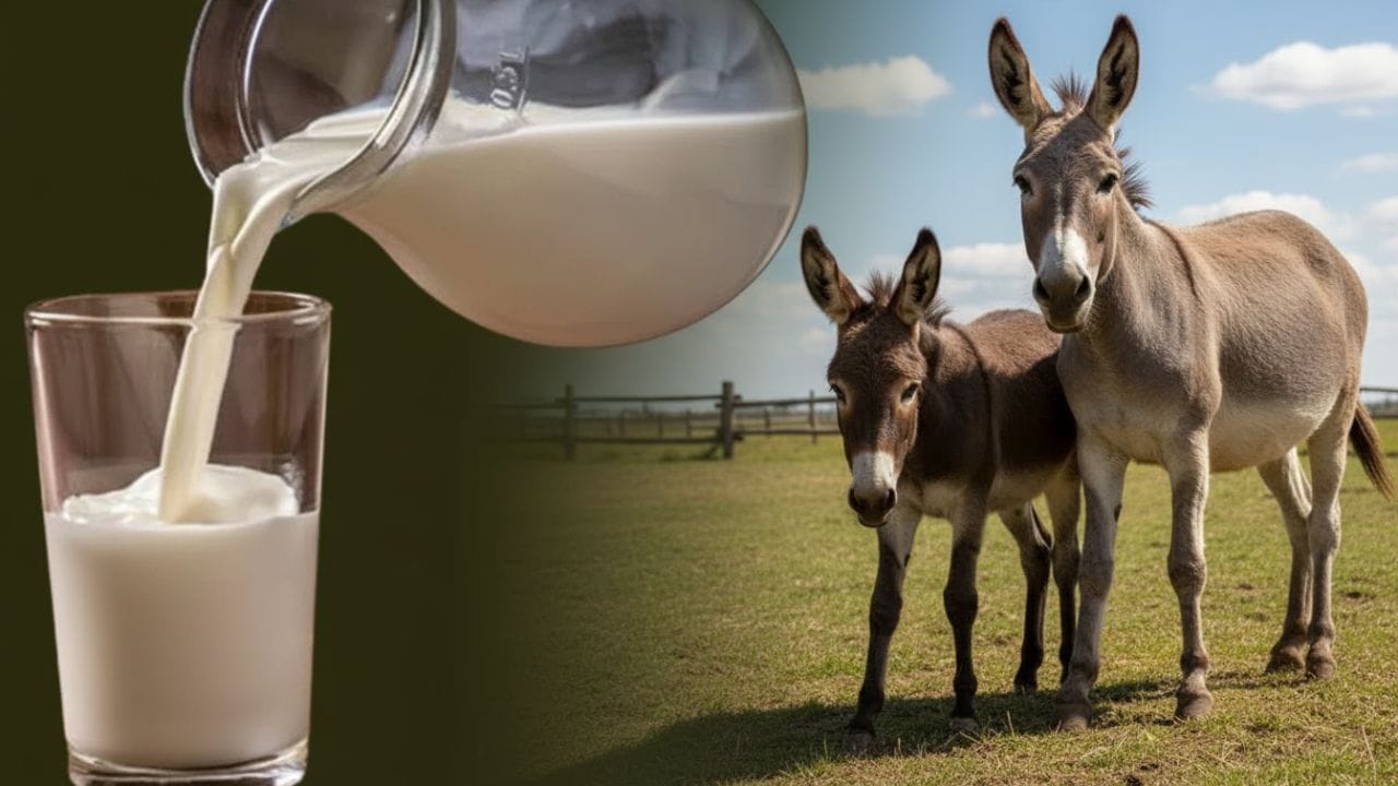 ચાલો જાણીએ ગધેડીના દૂધના ફાયદા. તમને કદાચ ખબર નહીં હોય કે ગધેડીનું દૂધ સૌંદર્ય પ્રસાધનો બનાવવા માટે વપરાય છે. મીડિયા રિપોર્ટ્સ અનુસાર, ગધેડીનું દૂધ સુંદરતા વધારવા માટે વપરાય છે, તેથી જ બ્યુટી પ્રોડક્ટ કંપનીઓ આ દૂધનો ઉપયોગ કરે છે.
