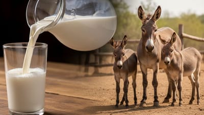 આજે દૂધ દિવસ છે. દૂધ દિવસે, હું તમને એક એવી વાત કહીશ જે તમે કદાચ સાંભળી નહીં હોય. ગાય કે ભેંસનું દૂધ પીવામાં આવે છે. પરંતુ શું તમે જાણો છો કે એક એવું પ્રાણી છે જેનું દૂધ પ્રતિ લિટર 7,000 રૂપિયા સુધી મળે છે? આ પ્રાણી ગધેડો છે, જેનો ઉપયોગ ઘણીવાર લોડ કેરિયર તરીકે થાય છે. આ પ્રાણીને નકામું માનવામાં આવે છે, તો તેનું દૂધ આટલું મોંઘું કેમ છે?