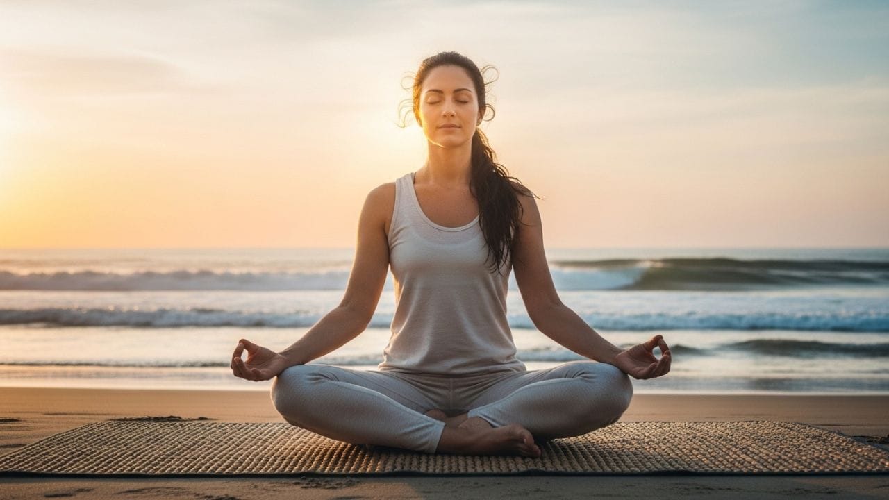 સુખાસન, જેને સરળ બેઠાડું આસન પણ કહેવામાં આવે છે, તણાવ ઘટાડવામાં અત્યંત અસરકારક છે. નિયમિત રીતે આ આસન કરવાથી શરીરમાં વધેલો કોર્ટિસોલ સ્તર ઘટે છે, ધ્યાન વધુ કેન્દ્રિત થાય છે અને ઉર્જા વધે છે. મનને શાંત રાખવા અને માનસિક સ્પષ્ટતા મેળવવા માટે આ આસન સૌથી સરળ અને કુદરતી ઉપાય માનવામાં આવે છે. ( Credits: AI Generated )