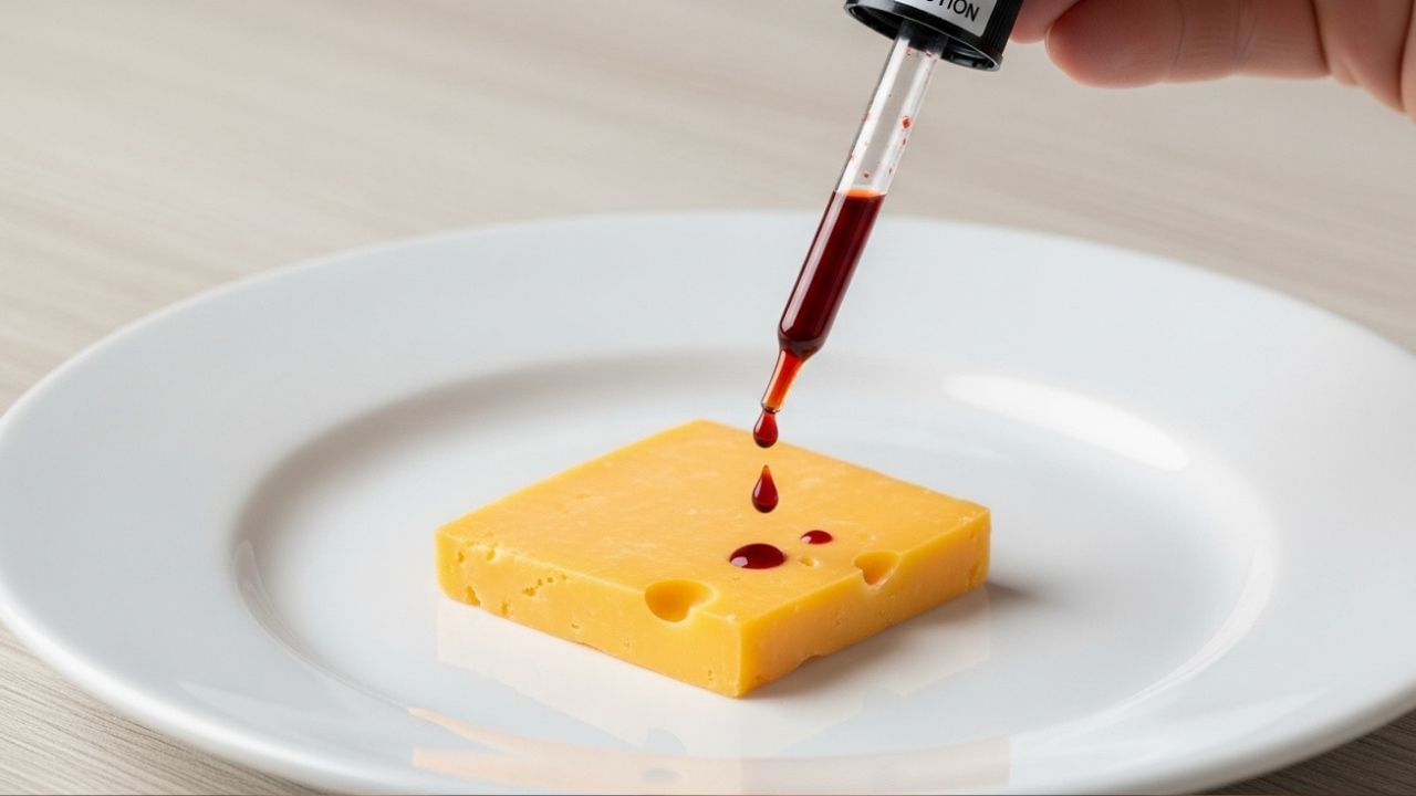 આ એક સરળ અને અસરકારક વૈજ્ઞાનિક રીત છે, જેના દ્વારા તમે નકલી અને અસલી પનીર વચ્ચેનો તફાવત જાણી શકો છો. સૌથી પહેલાં આયોડિન સોલ્યુશન લો, પછી પનીરનો નાનો ટુકડો લઈને તેમાં આયોડિનના થોડા ટીપાં નાખો. જો પનીરમાં ભેળસેળ હશે તો તેનો રંગ વાદળી કે કાળો થઈ જશે, જ્યારે શુદ્ધ પનીર પર કોઈ રંગનો ફેરફાર જોવા મળશે નહીં. આ પરીક્ષણ ઘર પર જ સહેલાઈથી કરી શકાય છે અને ખાસ કરીને બજાર કે ખુલ્લા દુકાનમાંથી લીધેલા પનીરની શુદ્ધતા ચકાસવા માટે વિશ્વસનીય સાબિત થાય છે. ( Credits: AI Generated )