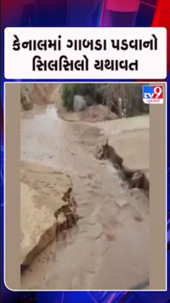 નાળોદર ગામની કેનાલમાં ફરી ગાબડું, ખેડૂતોના ખેતરોમાં ઘૂસ્યું પાણી