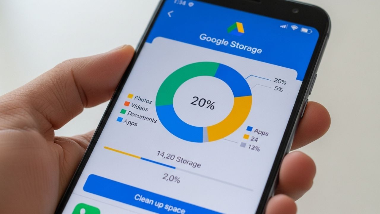 તમારી Google એપ્લિકેશનોમાં રહેલ ટ્રેશ સમયસર સાફ કરવો જરૂરી છે. ભલે Google દર 30 દિવસ પછી તેને આપમેળે કાઢી નાખે, તોય  તે ફાઇલો જગ્યા રોકી રાખે છે. તેથી, વધુ સ્ટોરેજ મેળવવા માટે Google Drive, Photos અને Gmail જેવી દરેક એપમાં જઈને ટ્રેશ મેન્યુઅલી રીતે ખાલી કરો. ( નોંધ: અહીં આપવામાં આવેલી માહિતી પબ્લિક ડોમેન પરથી લેવામાં આવી છે, જે ફક્ત તમારી જાણકારી માટે છે.) ( Credits: AI Generated )