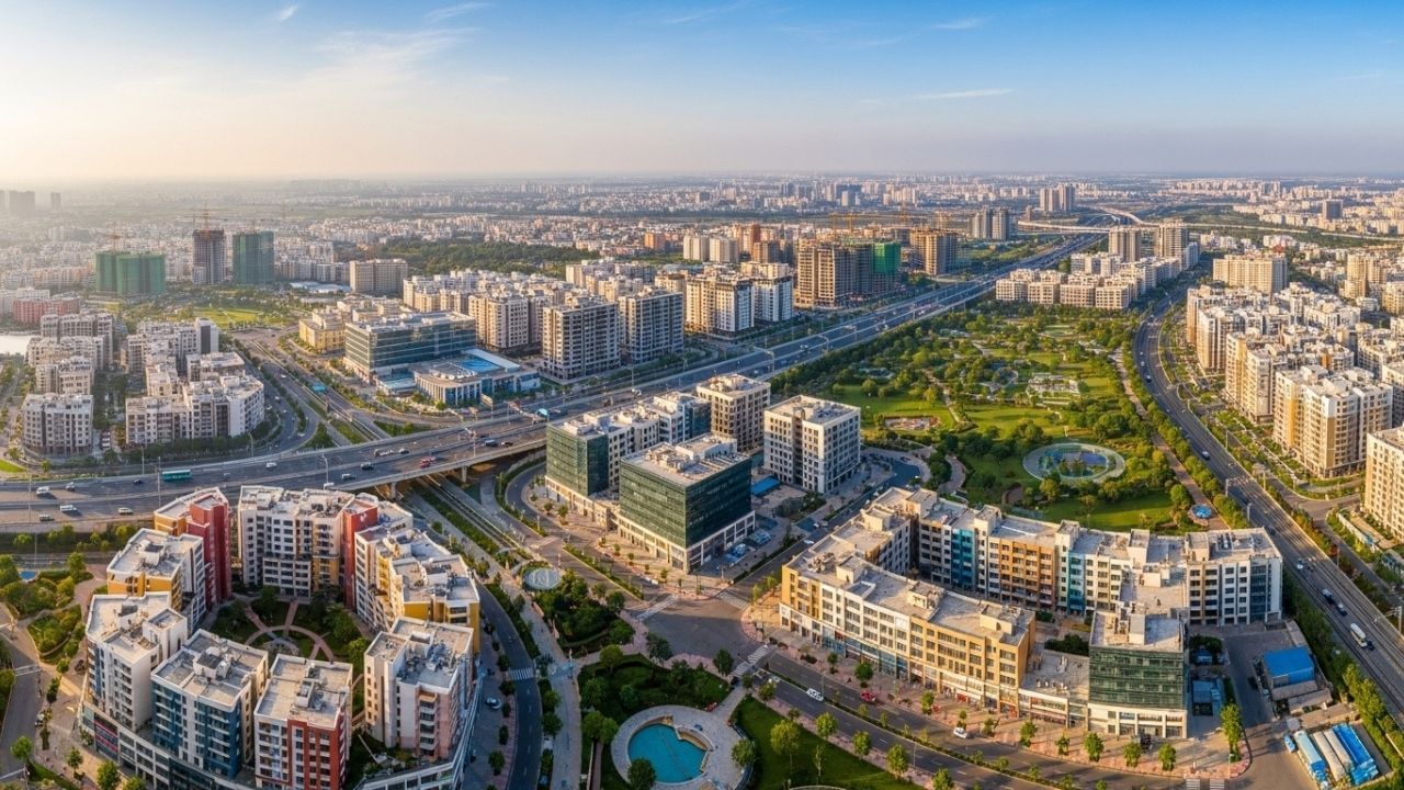 અમદાવાદ નજીક બે સેટેલાઇટ શહેરોનું આયોજન કરવામાં આવ્યું છે. મધ્ય ગુજરાતની રહેણાંક અને ઔદ્યોગિક જરૂરિયાતોને પહોંચી વળવા માટે વડોદરા નજીક એક સેટેલાઇટ ટાઉન વિકસાવવામાં આવશે. સુરત નજીક એક શહેરનું આયોજન કરવામાં આવ્યું છે. સુરત તેના હીરા અને કાપડ ઉદ્યોગો માટે પ્રખ્યાત છે; આ સેટેલાઇટ સિટી સુરત પરનો બોજ ઓછો કરશે. રાજકોટ નજીક સૌરાષ્ટ્ર ક્ષેત્ર માટે એક સેટેલાઇટ સિટી બનાવવાની યોજના છે, જે પશ્ચિમ ગુજરાતના વિકાસમાં ફાળો આપશે.