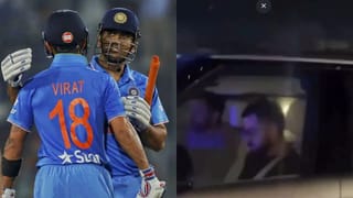 રાંચીમાં જોવા મળી ‘MahiRat’ દોસ્તી, કોહલી માટે ડ્રાઇવર બન્યો ધોની – જુઓ વીડિયો