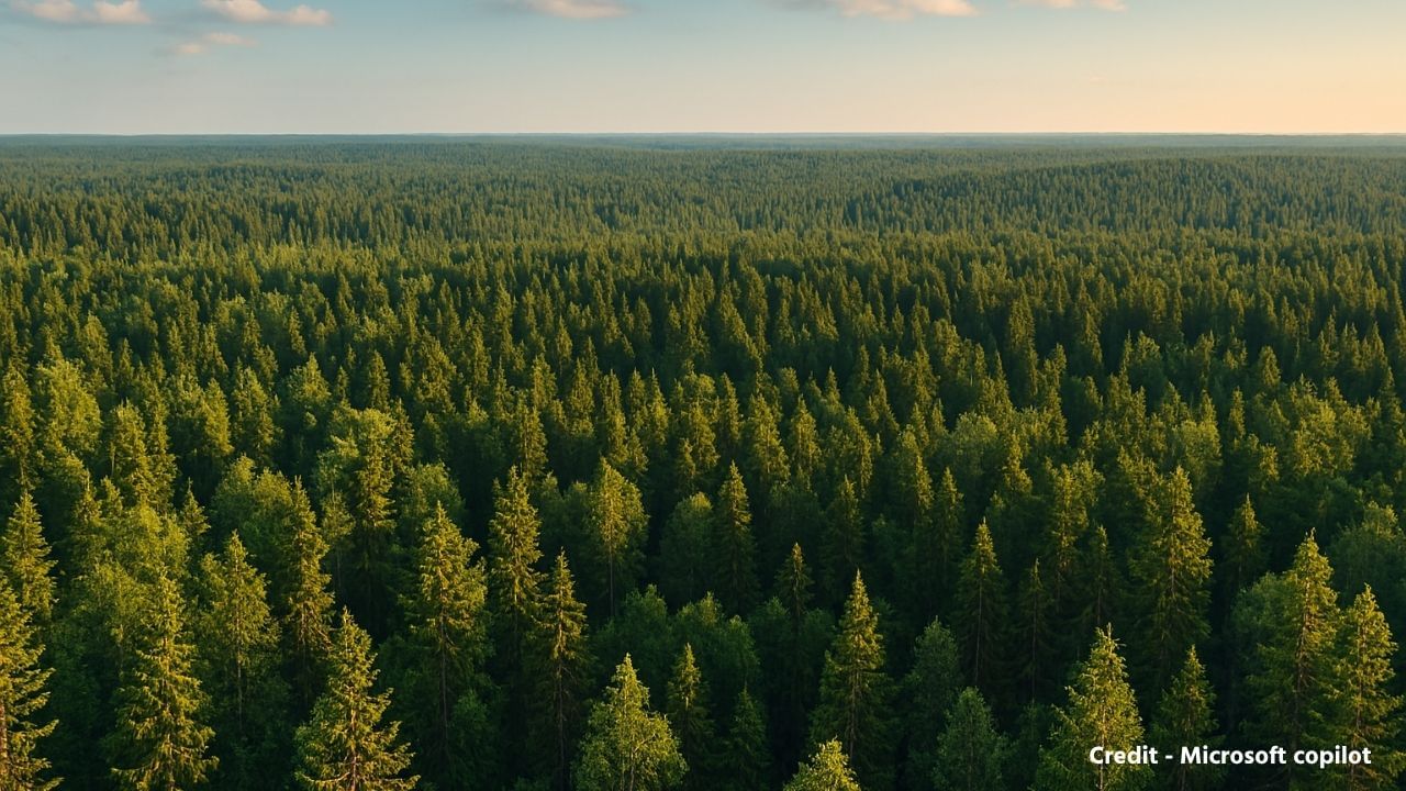 કેનેડામાં 368.8 મિલિયન હેક્ટર જંગલો છે. કેનેડિયન બોરિયલ જંગલ દેશના લગભગ 40% વિસ્તારને આવરી લે છે. તે સમૃદ્ધ જૈવવિવિધતાનું ઘર છે.