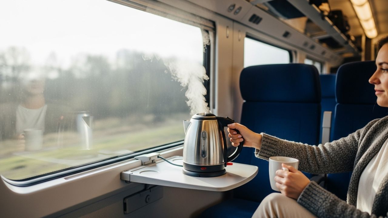 2. ઇલેક્ટ્રિક કેટલ, હીટર, ઇન્ડક્શન કુકટોપ જેવા ઉપકરણોનો ઉપયોગ : એસી કોચના ચાર્જિંગ પોઇન્ટમાં ઇલેક્ટ્રિક કેટલ, ઇન્ડક્શન કુકટોપ પર રસોઈ અથવા હીટિંગ રોડનો ઉપયોગ "આગનું જોખમ" ગણાય છે. કલમ 164 અને 165 હેઠળ આ માટે છ મહિના સુધીની જેલ થઈ શકે છે.