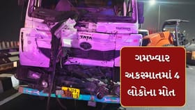 હિંમતનગર ઓવરબ્રિજ પર સર્જાયો ગમખ્વાર અકસ્માત, 4 લોકોના મોત