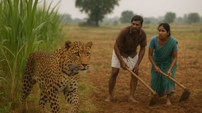 ગળામાં કાંટાળો તાર બાંધીને ખેતી કરવા મજબુર બન્યા ખેડૂતો, જીવ બચાવવાની આ યુક્તિ જાણીને તમે થઈ જશો આશ્ચર્યચકિત