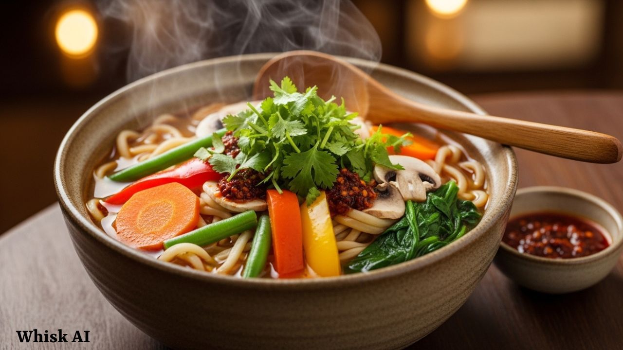 ત્યારબાદ થુક્પામાં જીરું પાવડર ઉમેરો. સારી રીતે મિક્સ કરો અને તેને 2 મિનિટ સુધી ઉકળવા દો. તમે હવે આ ગરમા ગરમ સૂપ પીરસી શકો છો. 