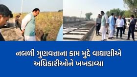 અમરેલીમાં રોડ-રસ્તાની નબળી કામગીરી મુદ્દે વાઘાણીએ અધિકારીઓનો લીધો ઉધડો