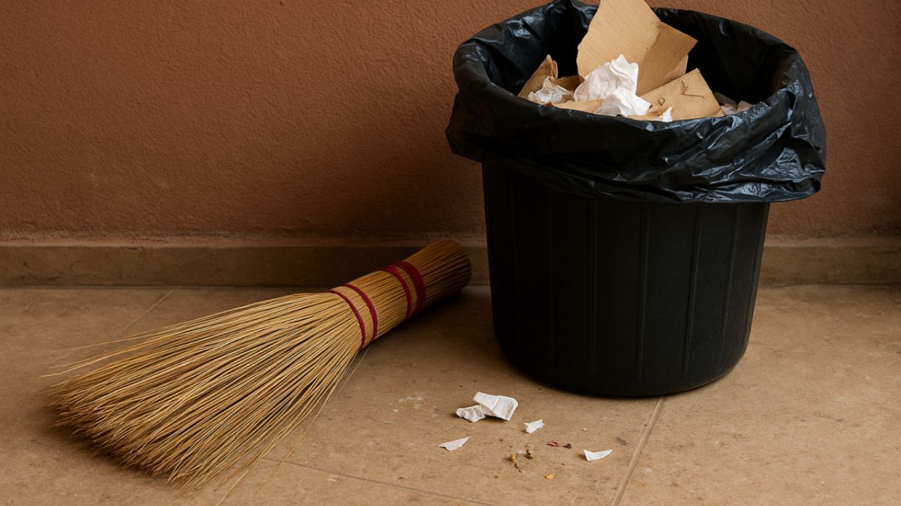 ઘરનો કચરો રેહવા દેવો - વાસ્તુ અનુસાર, ઘરમાં જમા થયેલો કચરો નકારાત્મક ઉર્જાને આકર્ષે છે. જો કચરો ઘણા દિવસો સુધી ફેંકવામાં ન આવે અથવા ખૂણામાં છોડી દેવામાં આવે, તો તે ઘરની સમૃદ્ધિમાં અવરોધ ઉભો કરે છે. દરરોજ સવારે ઘર સાફ કરો અને તે જ દિવસે કચરો બહાર કાઢો. ખાસ કરીને રસોડું અને પ્રાર્થના વિસ્તાર હંમેશા સ્વચ્છ રાખો.