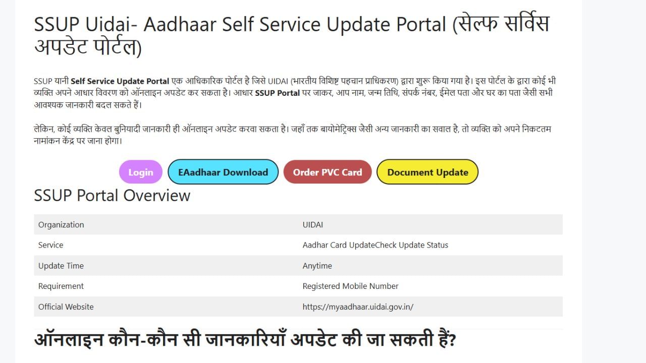 આધાર-પાન લિંકિંગ ફરજિયાત : UIDAI એ એ પણ સ્પષ્ટતા કરી છે કે 31 ડિસેમ્બર, 2025 સુધી આધારને PAN કાર્ડ સાથે લિંક કરવું ફરજિયાત છે. આ તારીખ સુધીમાં લિંક ન કરાયેલા PAN કાર્ડ 1 જાન્યુઆરી, 2026 થી નિષ્ક્રિય કરવામાં આવશે. નવા PAN અરજદારો માટે પણ આધાર પ્રમાણીકરણ ફરજિયાત રહેશે.