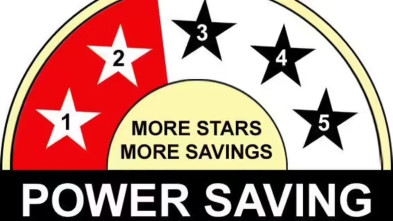 BEE લેબલ કેવી રીતે વાંચવું?: લેબલ પર ઘણી વસ્તુઓ લખેલી છે. ટોચ પર લખેલું છે -  More Star, More Saving એટલે કે ફાઇવ-સ્ટાર ઉત્પાદનો ઓછા વીજળી બિલમાં પરિણમશે. 