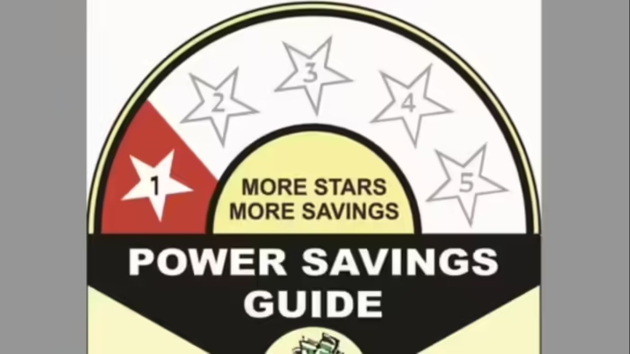 પછી, વીજળીનો વપરાશ લખાયેલ છે. આ તમને જણાવે છે કે એક વર્ષમાં કેટલા યુનિટ વીજળીનો વપરાશ થશે. લેબલમાં બ્રાન્ડ નામ અને મોડેલ નંબર પણ શામેલ છે. તેની નીચે કેટલીક તકનીકી વિગતો અને કોડ છે. બધું સરળ ભાષામાં લખેલું છે. આપણે તેને જોઈને યોગ્ય ઉત્પાદન પસંદ કરી શકીએ છીએ.