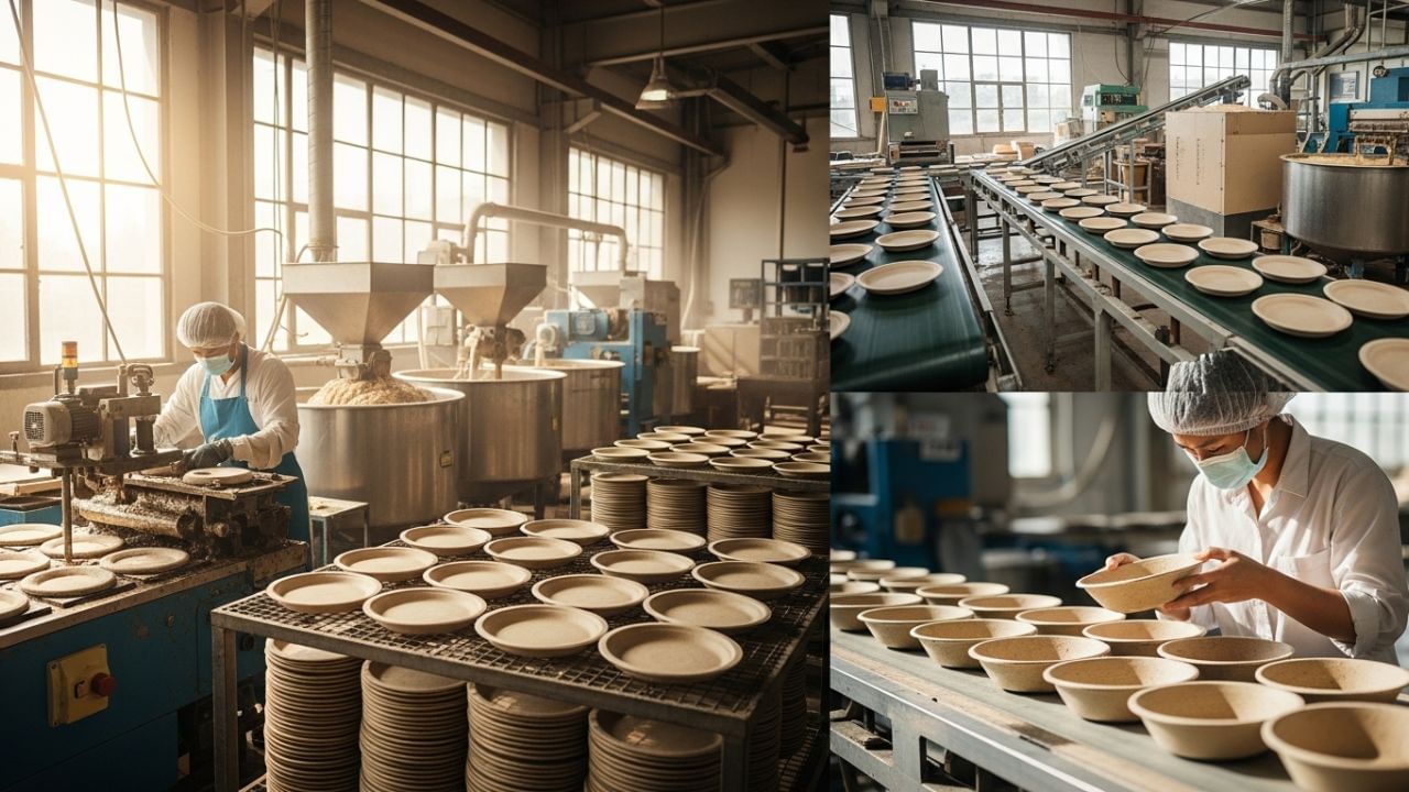 હાલની તારીખમાં દેશભરના ઘણા રાજ્યોમાં પ્લાસ્ટિક પર પ્રતિબંધ મૂકવામાં આવ્યો છે. એવામાં લગ્ન પ્રસંગે, પાર્ટીઓ, હોટલો અને શેરી સ્ટોલ પર ભોજન પીરસવા માટે બાયોડિગ્રેડેબલ પ્લેટો અને બાઉલનો ઉપયોગ કરવામાં આવી રહ્યો છે. આ પ્લેટો પાંદડા, શેરડીના કુચા (બગાસ) અથવા પેપરના પલ્પમાંથી બનાવવામાં આવે છે, જે પર્યાવરણ માટે સુરક્ષિત માનવામાં આવે છે.