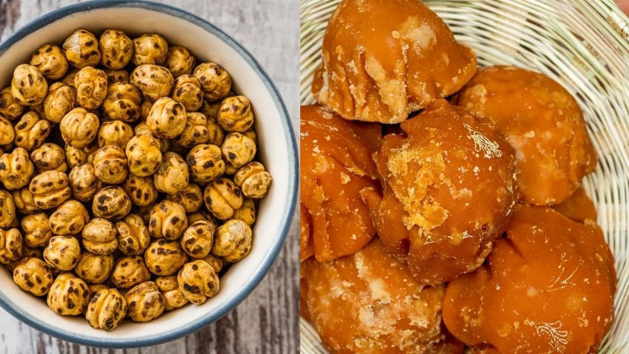 શક્તિ અને ગરમી પ્રદાન: આ મિશ્રણ શરીરને જરૂરી ગરમી આપે છે અને શક્તિ પ્રદાન કરી શરીરને શિયાળાની ઠંડી સામે લડવા માટે તૈયાર કરે છે.