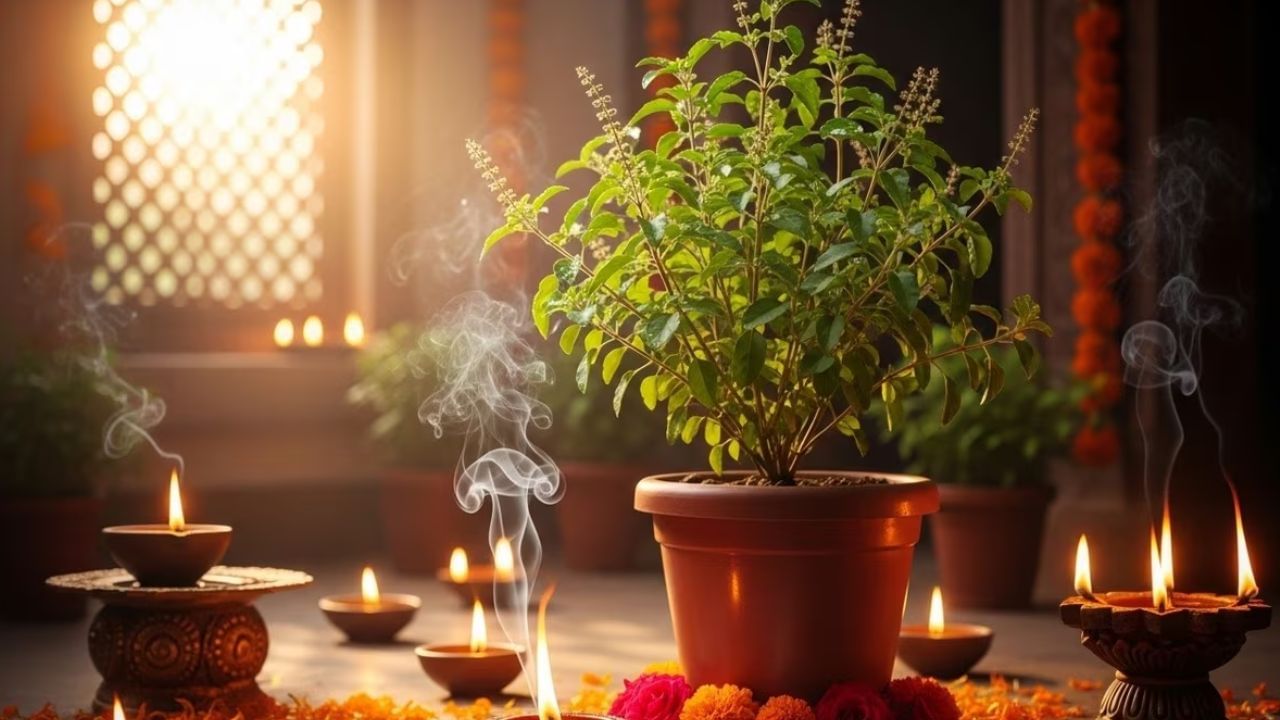 1. સકારાત્મક ઉર્જા: દરરોજ તુલસી પાસે દીવો પ્રગટાવવાથી ઘરમાં સકારાત્મક ઉર્જા આવે છે. આ વાતાવરણમાં સુધારો કરે છે અને ધીમે ધીમે નકારાત્મક ઉર્જા દૂર થાય છે. જેમ જેમ સકારાત્મક ઉર્જા વધે છે, તેમ તેમ પરિવારના સભ્યોના જીવનમાં ખુશીઓ આવવા લાગે છે.