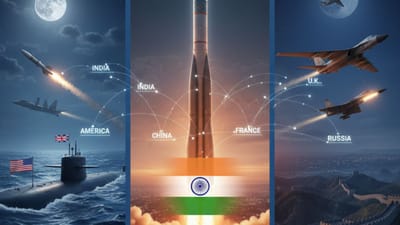 દુનિયામાં જે રીતે યુદ્ધ નો માહોલ જોવા મળી રહ્યું છે એવા સંજોકોમાં બધા દેશો પોતના નાગરિકોની સુરક્ષા માટે બધી જ રીતે કટિબદ્ધ રહે છે, પૃથ્વીની નીચે, સમુદ્રના ઊંડાણમાં અને આકાશમાં ઊંચા, વિશ્વના સૌથી શક્તિશાળી દેશોમાં મૌન તૈયારીઓ ચાલી રહી છે, જે આંખના પલકારામાં બધું જ નષ્ટ કરવા સક્ષમ છે. મુખ્ય રાષ્ટ્રો પોતાની દેશની સુરક્ષા પર ધ્યાન કેન્દ્રિત કરતા નથી, પરંતુ આંખના પલકારામાં પોતાના દુશ્મનોનો નાશ કરવાની ક્ષમતા વધારવા પર ધ્યાન કેન્દ્રિત કરે છે. આમાંથી સૌથી ખતરનાક ન્યુક્લિયર ટ્રાયડ છે, જેનો અર્થ છે કે એક જ દેશ ત્રણ દિશાઓથી પરમાણુ હુમલો કરી શકે છે. પ્રશ્ન એ છે કે મૃત્યુની આ ત્રિકોણીય વ્યવસ્થા કયા દેશોની પાસે છે? ન્યુક્લિયર ટ્રાયડ શું છે? ન્યુક્લિયર ટ્રાયડની સૌથી સરળ વ્યાખ્યા એ છે કે કોઈ દેશ પાસે ત્રણ મિસાઇલ-લોન્ચિંગ વેપન પ્લેટફોર્મ હોય છે: જમીન-આધારિત ઇન્ટરકોન્ટિનેન્ટલ મિસાઇલો, સમુદ્ર-લોન્ચિંગ મિસાઇલો અને હવા-થી-હવા પરમાણુ બોમ્બર. આ ત્રણેય મળીને દેશને એવી સુરક્ષા પૂરી પાડે છે કે જો એક પ્લેટફોર્મ પર હુમલો કરવામાં આવે અને તેને અક્ષમ કરવામાં આવે તો પણ, બાકીના બે કાર્યરત રહી શકે છે અને વળતો હુમલો કરી શકે છે.