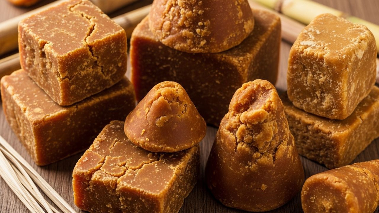 બજારમાંથી ગોળ લેતી વખતે ખૂબ ચમકદાર, અતિ હળવો રંગ ધરાવતો અથવા અસામાન્ય રીતે સસ્તો ગોળ ખરીદવાથી બચો. જો તેમાં તીવ્ર કે રસાયણ જેવી ગંધ આવે, તો તે ભેળસેળયુક્ત હોવાની શક્યતા છે, તેથી તે ન લો. હંમેશા વિશ્વસનીય સ્ત્રોત અથવા સ્થાનિક રીતે ઓળખાયેલી બ્રાન્ડનો ગોળ પસંદ કરવો વધુ સુરક્ષિત અને આરોગ્યપ્રદ રહે છે. ( નોંધ: અહીં આપવામાં આવેલી માહિતી પબ્લિક ડોમેન પરથી લેવામાં આવી છે, જે ફક્ત તમારી જાણકારી માટે છે.) ( Credits: AI Generated )